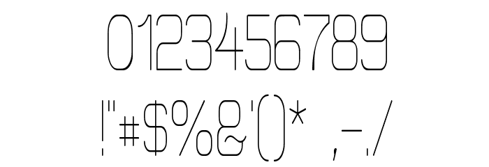 Elgethy Est Condensed Font OTHER CHARS