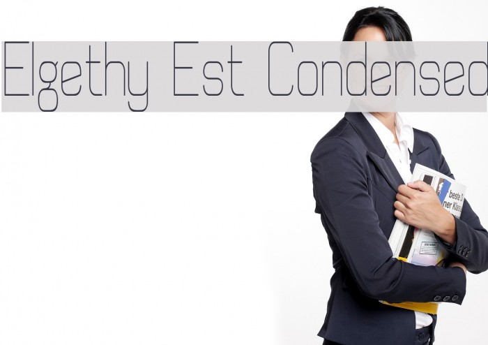 Elgethy Est Condensed Font examples