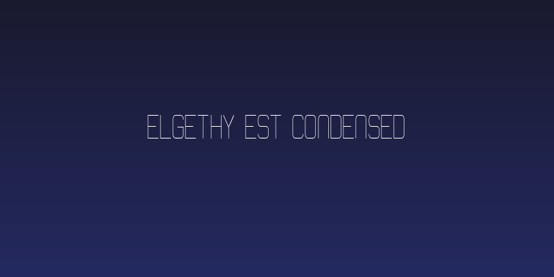 Elgethy Est Condensed Social Header