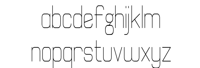 Elgethy Est Condensed Font LOWERCASE