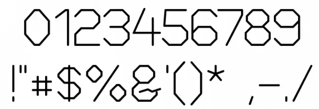 Elgethy Est Square Font OTHER CHARS