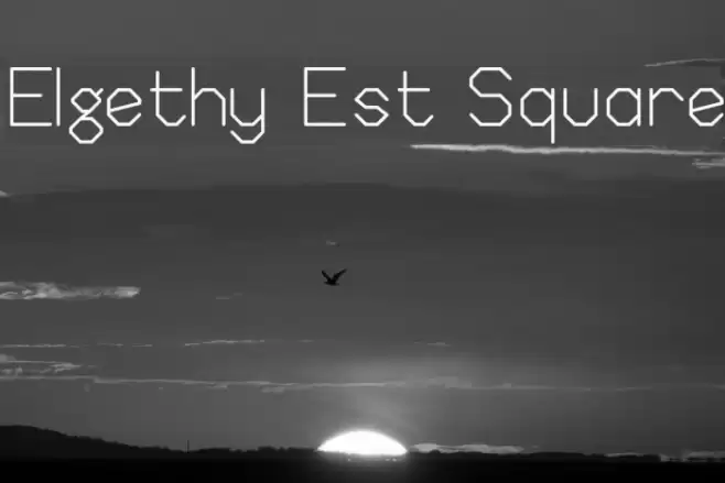 Elgethy Est Square Font examples