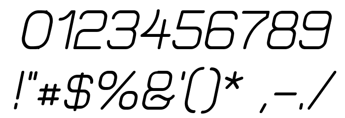 Elgethy Est Upper Bold Oblique Font OTHER CHARS