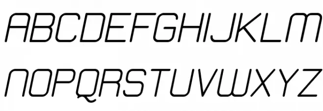 Elgethy Est Upper Bold Oblique Polices MAJUSCULES