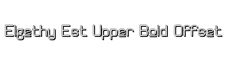 Elgethy Est Upper Bold Offset  नि: शुल्क फ़ॉन्ट्स डाउनलोड