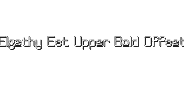 Elgethy Est Upper Bold Offset Logo