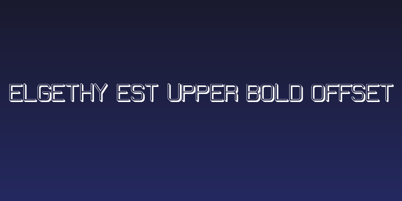 Elgethy Est Upper Bold Offset Social Header