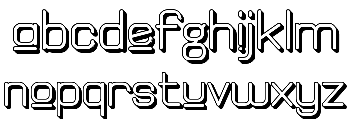 Elgethy Est Upper Bold Offset Font LOWERCASE