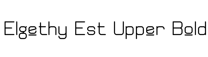 Elgethy Est Upper Bold  フリーフォントのダウンロード