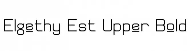 Elgethy Est Upper Bold  Fuentes Gratis Descargar