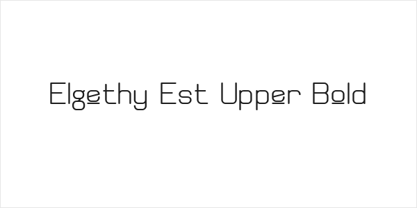 Elgethy Est Upper Bold Logo