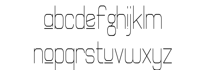 Elgethy Est Upper Condensed Font LOWERCASE