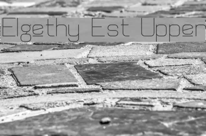 Elgethy Est Upper Font examples