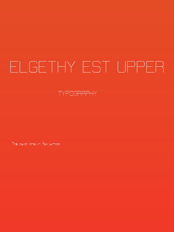 Elgethy Est Upper Poster