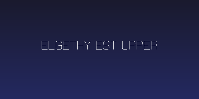 Elgethy Est Upper Social Header