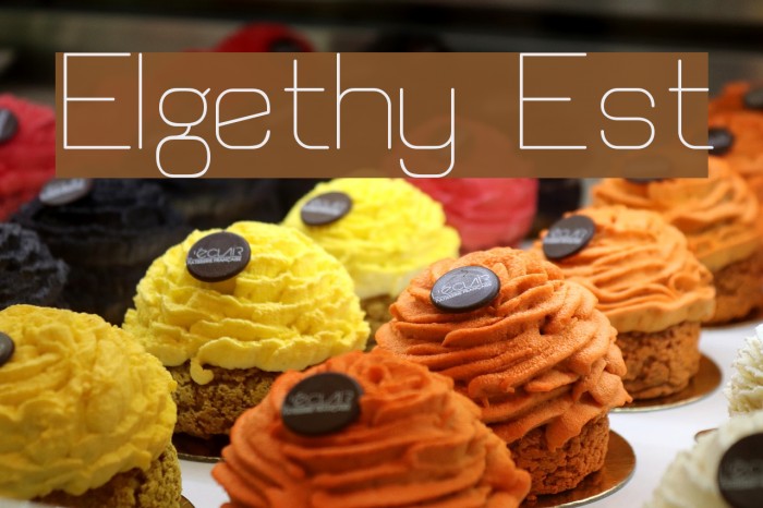 Elgethy Est Font examples