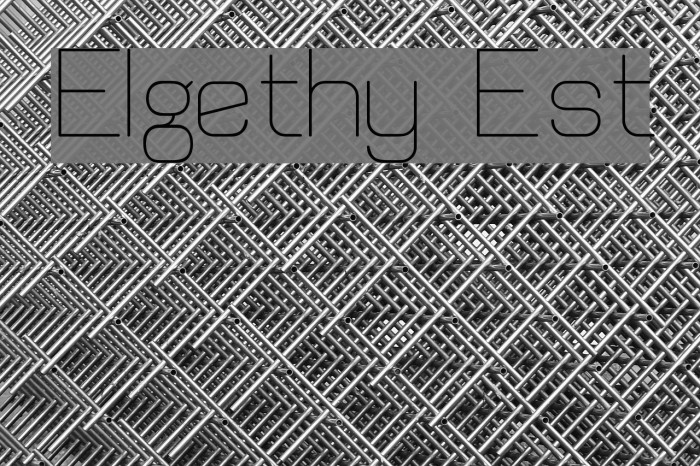 Elgethy Est Font examples