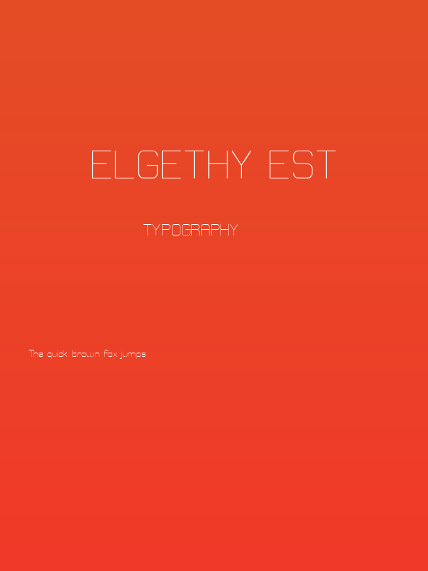 Elgethy Est Poster