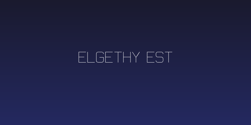 Elgethy Est Social Header