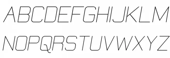 Elgethy Oblique Schriftart Groß