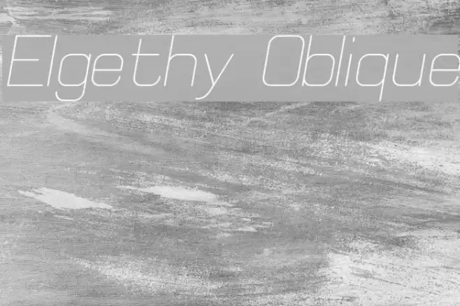 Elgethy Oblique  examples