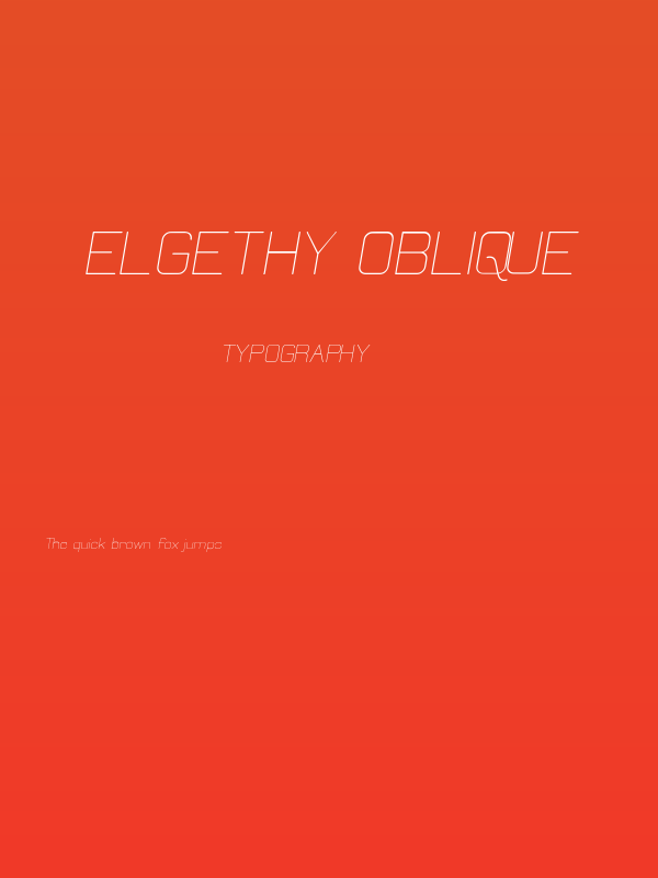 Elgethy Oblique Poster