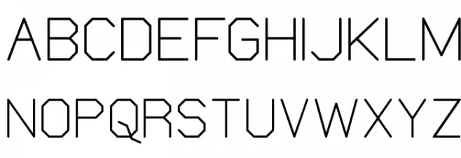 Elgethy Square Upper Schriftart Groß