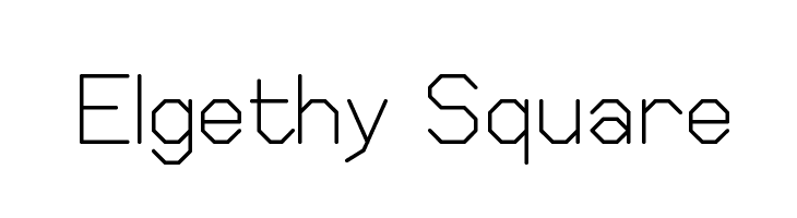Elgethy Square  免费字体下载