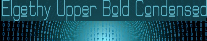 Elgethy Upper Bold Condensed Font examples
