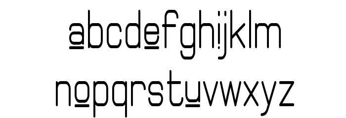 Elgethy Upper Bold Condensed Font LOWERCASE