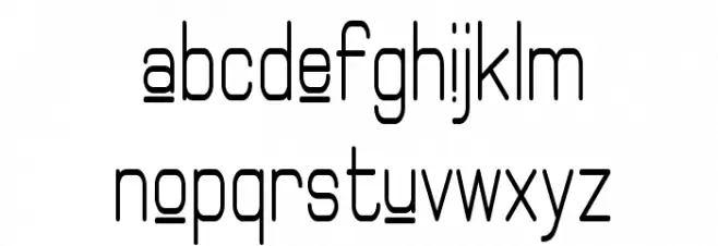 Elgethy Upper Bold Condensed Caratteri MINUSCOLO