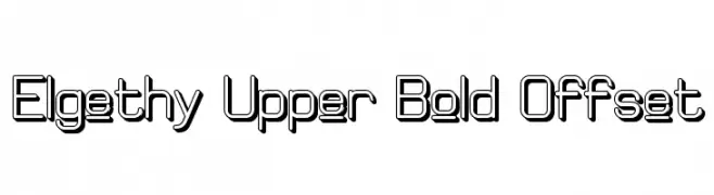 Elgethy Upper Bold Offset 