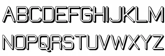 Elgethy Upper Bold Offset Polices MAJUSCULES
