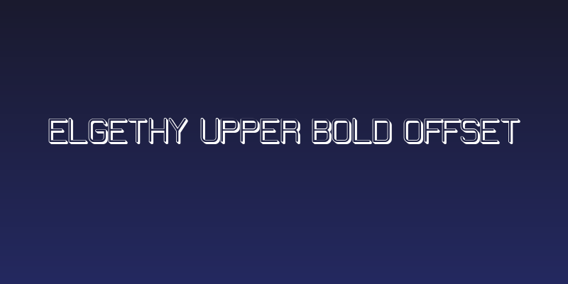 Elgethy Upper Bold Offset Social Header