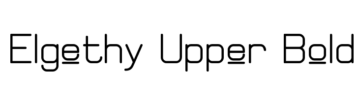 Elgethy Upper Bold  Descarca Fonturi Gratis
