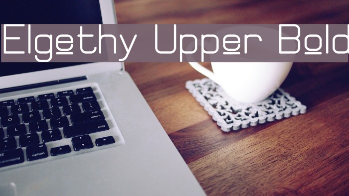 Elgethy Upper Bold Font examples