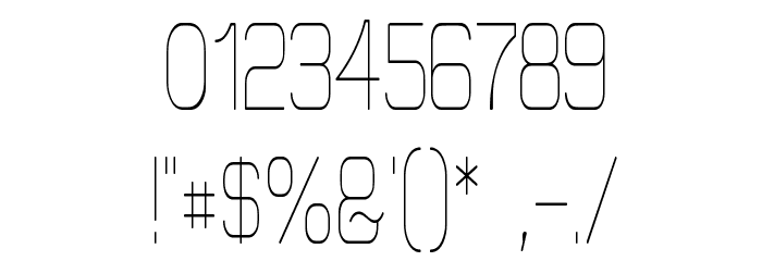 Elgethy Upper Condensed Font OTHER CHARS