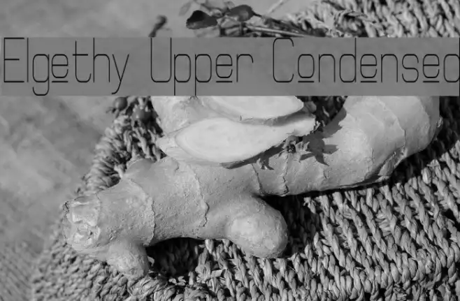 Elgethy Upper Condensed Example 1