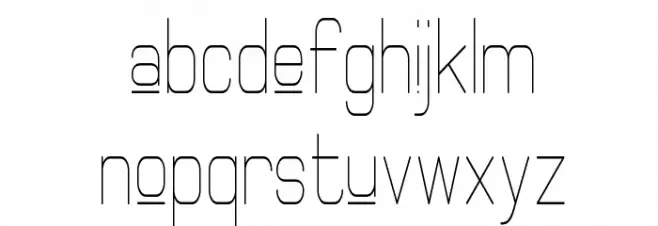 Elgethy Upper Condensed خط أحرف صغيرة
