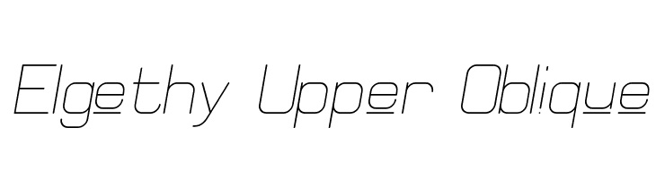 Elgethy Upper Oblique Fonte