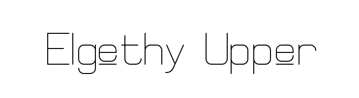 Elgethy Upper  नि: शुल्क फ़ॉन्ट्स डाउनलोड