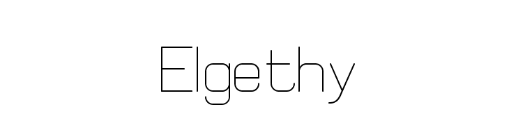 Elgethy Font
