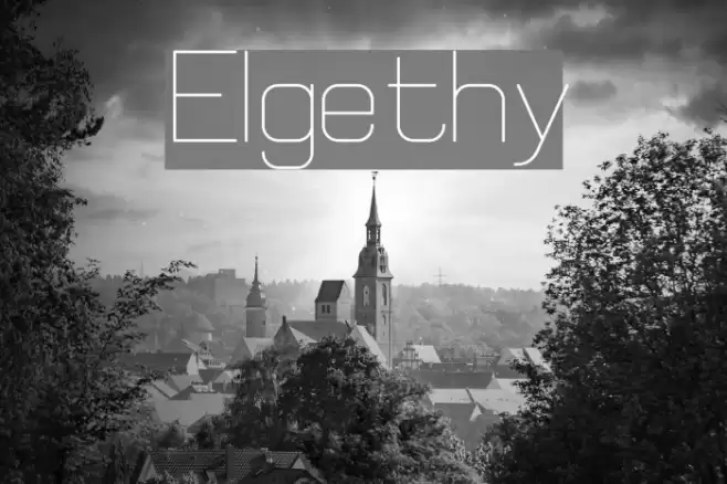 Elgethy Font examples