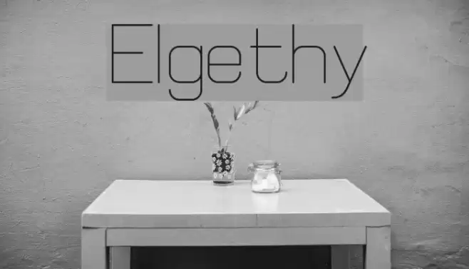 Elgethy Font examples