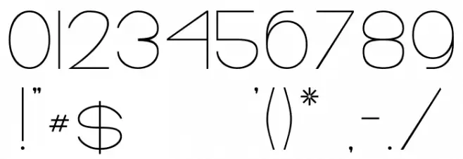 Elgrand Regular Font OTHER CHARS