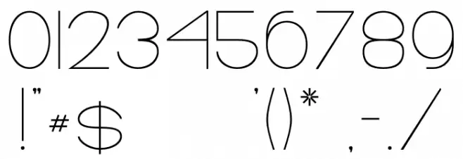 Elgrand Regular Font OTHER CHARS