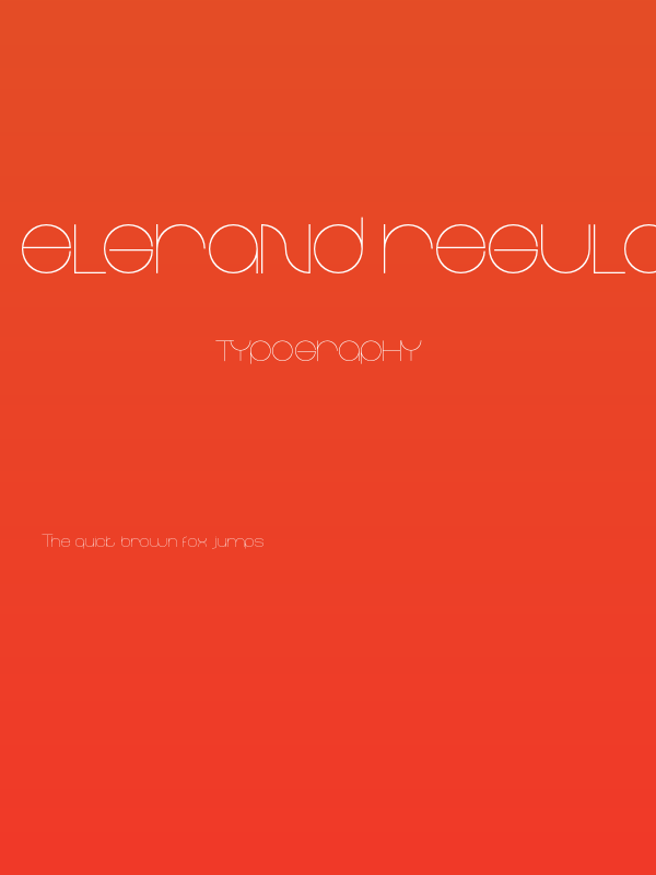 Elgrand Regular Poster