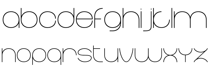 Elgrand Regular Font LOWERCASE