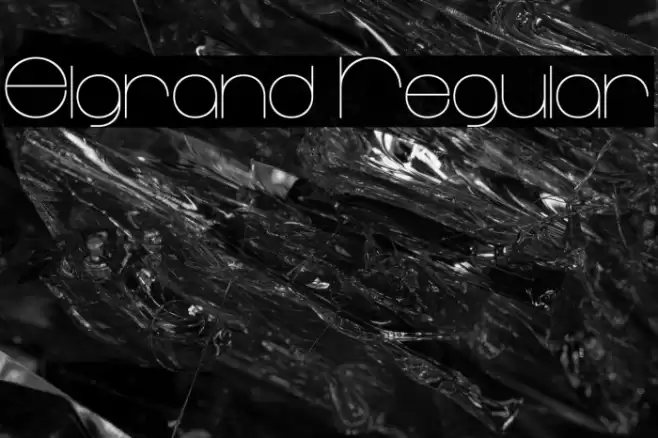 Elgrand Regular Font examples