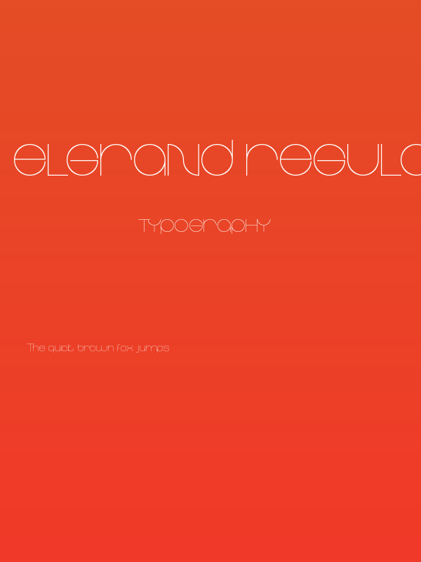 Elgrand Regular Poster